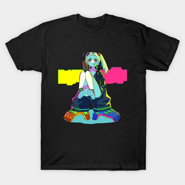 Rebecca (Cyberpunk Edgerunners) T-Shirt by hidexmian